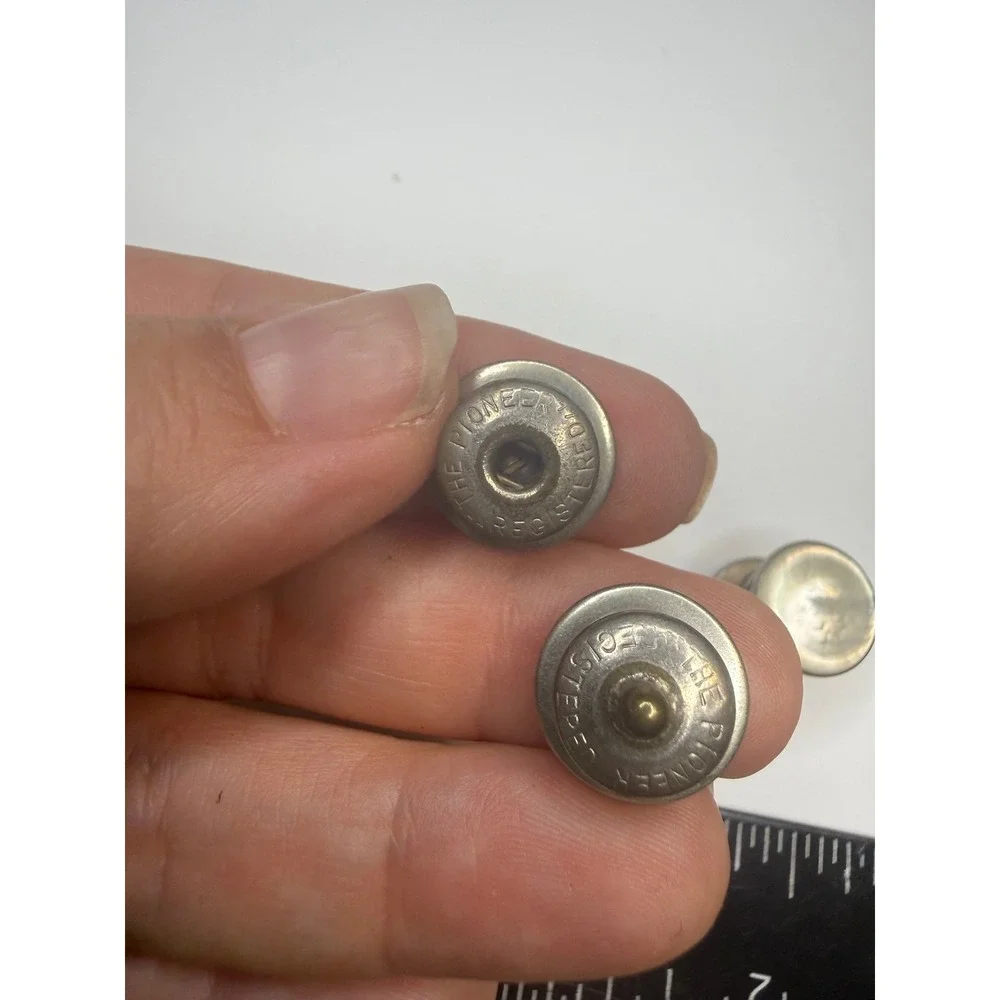 Antique‎ The Pioneer Registered Mother of Pearl Tuxedo Studs Collar Buttons Set